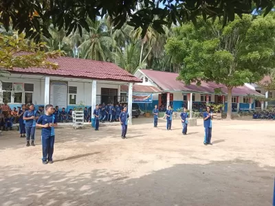 Kegiatan Lomba Senam antar kelas pada minggu sebelum penerimaan raport